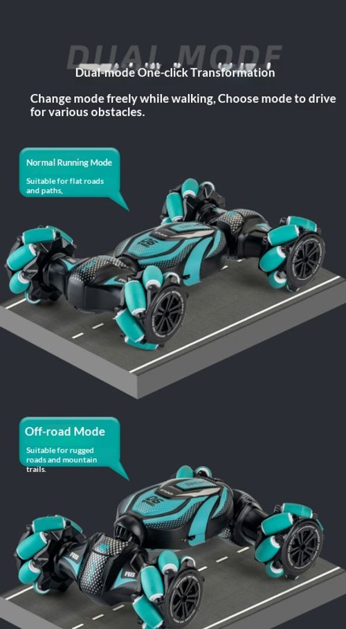 4WD Gesture Sensing RC Stunt Car, Remote Control Drift Racing Car with Spray & LED Lights, Hand Controlled High Speed Toy Vehicle, Birthday Gift for Boys Kids