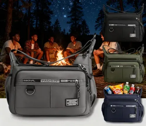 Large-Capacity Crossbody Bag – Waterproof, anti-theft, and ultra-durable, perfect for hiking, shopping, and traveling!