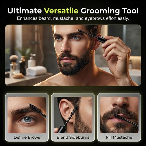 Long-lasting beard and eyebrow dye for men