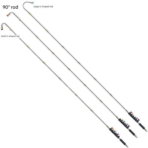 High pressure water gun stainless steel eaves drainage groove cleaning rod extension rod