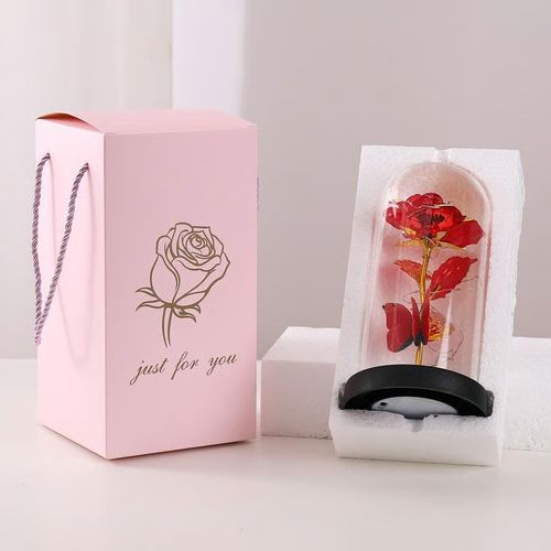 🏆Flash 49%  Almost Gone -💥Eternal Butterfly Rose Glass Dome Display with LED Light🦋🌹
