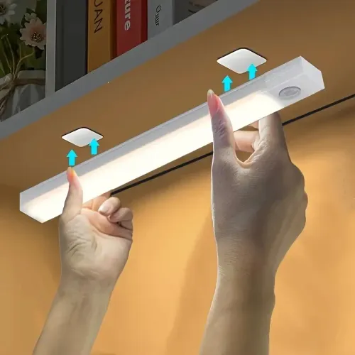 LED Motion Sensor Light Wireless LED Night Light Type C Rechargeable Light Cabinet Wardrobe Lamp Staircase Backlight For Kitchen