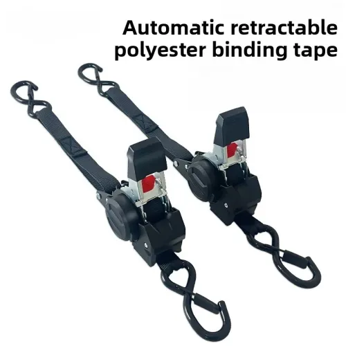 Auto Straps For Cargo Tape Retractable Belts For Motorcycles Ratchet Strap For Load Luggage Strap Ratchet Tensioner Belt For Car