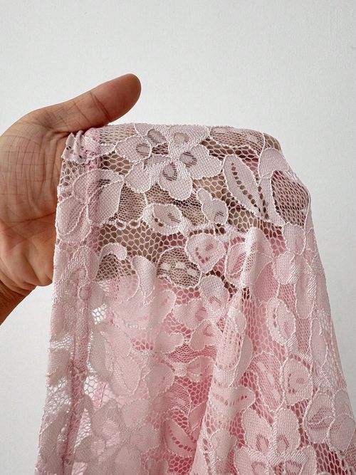 Siren Chic Women Perspective Lace Spliced T-Shirt 2026 New Printed Loose Short Sleeve