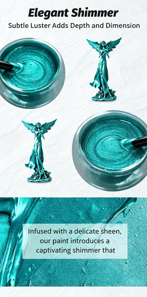 100g Water-based paint, electroplated blue