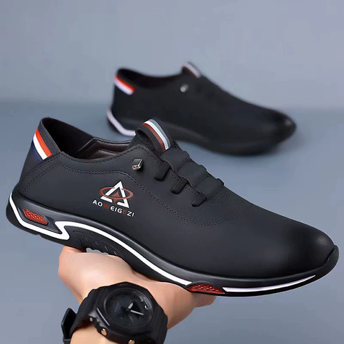 Men's Leather Casual Shoes Soft Soles Soft Surfaces Office Sports Shoes Men's Flat Oxford Shoes Versatile Sneakers