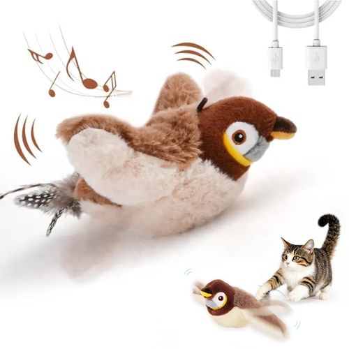 Touch activated charging little cat toy