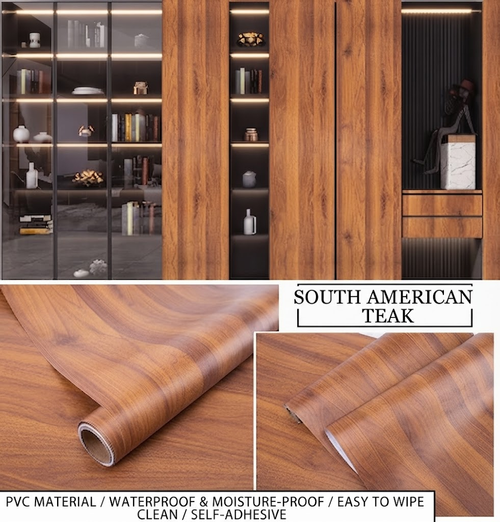 4pcs 30cm*1m Wood Grain Car Stickers Interior PVC Wood Grain Textured Stickers Protective Vinyl Sticker
