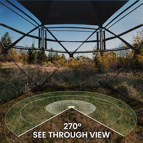 Vis Series See Through Hunting Blind, Pop Up Ground Deer Blind(Accommodates 2–3 people)