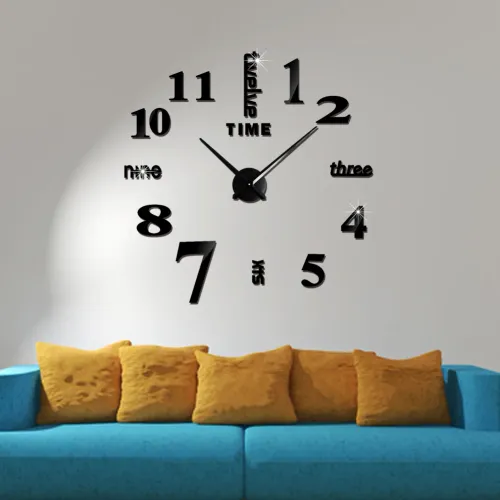 📢📢50 % OFF !! 3D Wall Decal Decorative Clock💋
