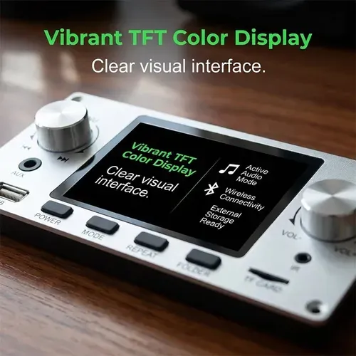 2.8-inch TFT color LCD lossless MP3 decoding board Bluetooth compatible stereo decoding USB car amplifier