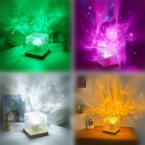Romantic flame atmosphere night light 16 colors water ripple AuroraGlow Lamp