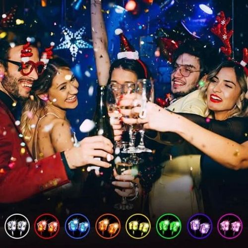 A pair Stylish LED-illuminated crown earrings