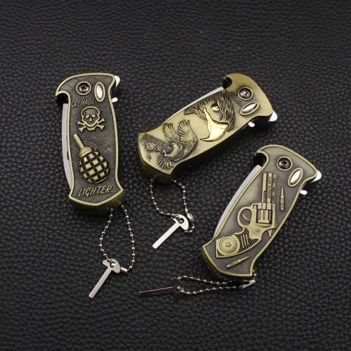 New Multifunctional Metal Windproof Lighter with Bottle Opener Outdoor Direct-inflatable Portable Cigar Lighter