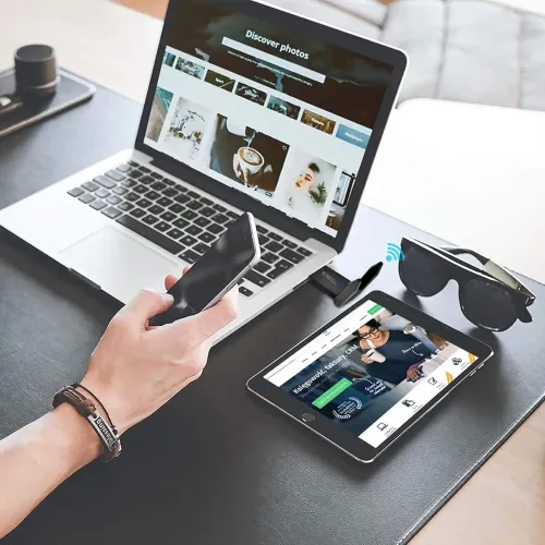 1300Mbps USB WiFi Adapter Dual Band 5GHz 2.4GHz Wireless Network Card Double High Gain Antenna USB3.0 WiFi Dongle Internet Receiver for PC Laptop Desktop Support Windows 11 10 8 7 Vista XP