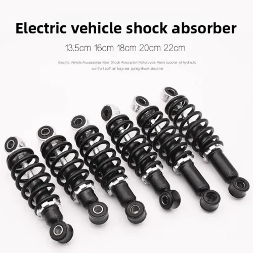 A pairElectric bicycle rear shock absorber, modified with thickened spring shock absorber, simple buffering shock absorber