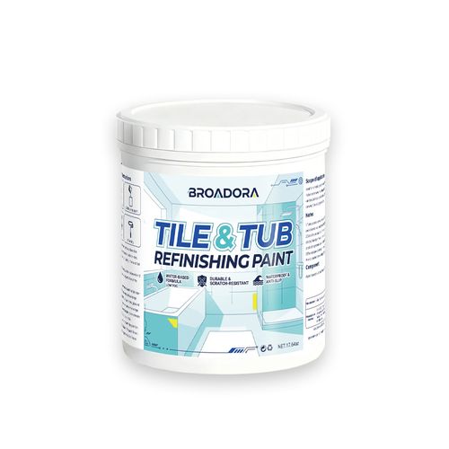 300g  Water-based Paint – Recolor & Refurbishment Coating for Tiles, Bathtubs, Glass, and Ceramic Surfaces
