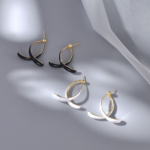 3pcs Simple Curved Earrings Fashionable  Circle Drop Earrings For Women