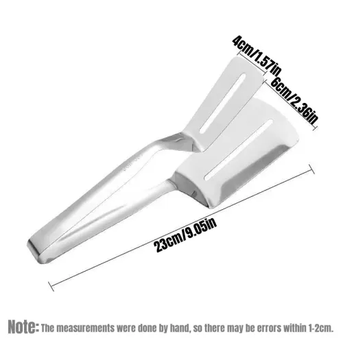 4Pcs Stainless Steel Steak Clips Multifunctional Spatula Double-Sided Cooking Tongs For Fish Meat Pizza Kitchen Baking Tools