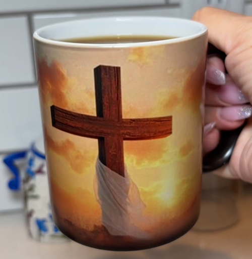 Unveil Your Faith: Heat Sensitive Christian Scripture Mug