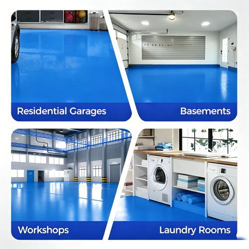 High-Gloss Marble Finish Epoxy Floor Coating 1kg per barrel