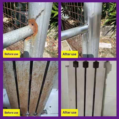 Chrome-Effect Spray Paint — Stainless Steel & Metal Anti-Rust Coating — Railing Refurbishment — Electro-Galvanized Silver Finish