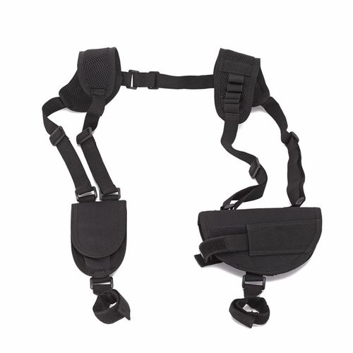 Outdoor shoulder underarm tactical holster portable concealed double magazine bag agent invisible holster