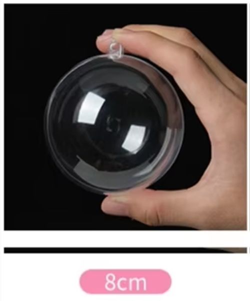 4cm and 8cm transparent decorative hemispheres 20 each