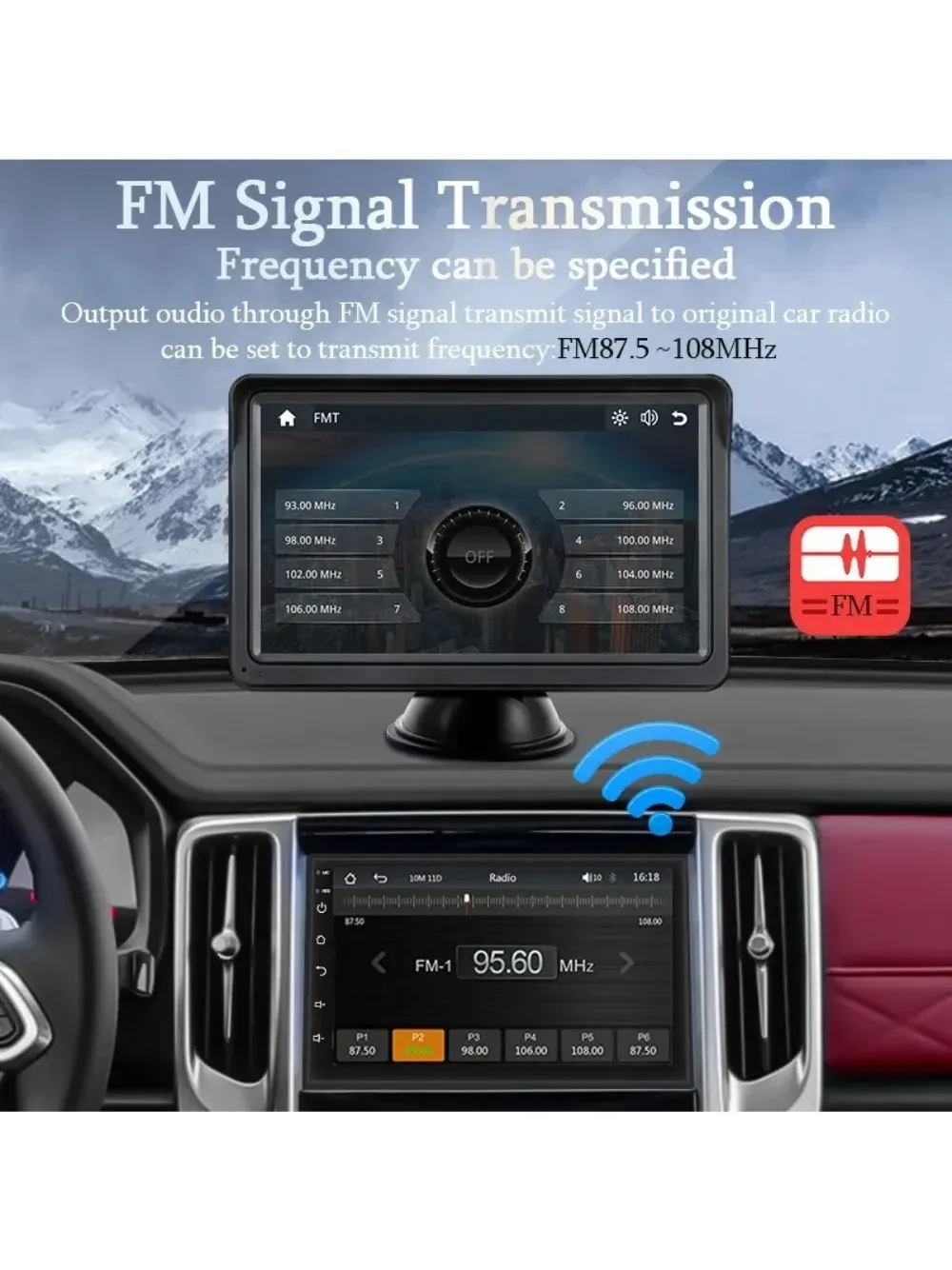 7-inch car Bluetooth navigation high-definition player, reverse image navigation system