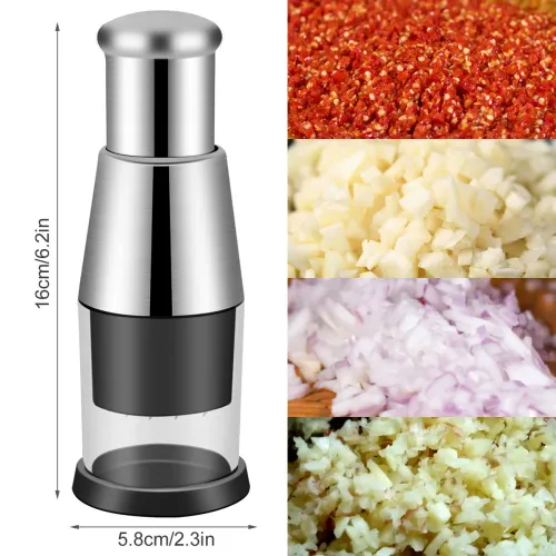 Patting knife garlic press