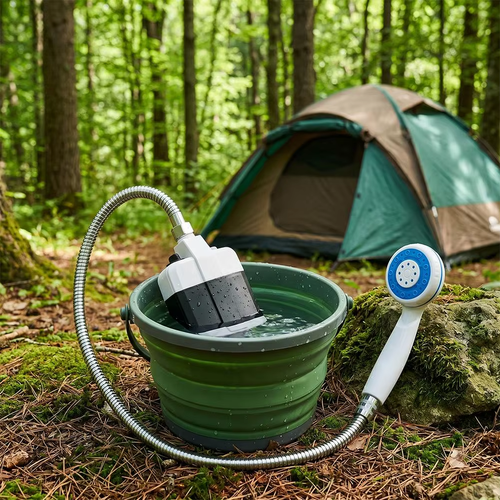 🔥Camping Essentials - While Stocks Last💦Portable Shower for Camping with Water Pump🚀