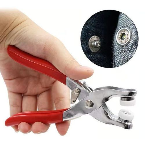 🧵 Sewing Kit with 100pcs Metal Buttons – Manual Pliers Tool Included