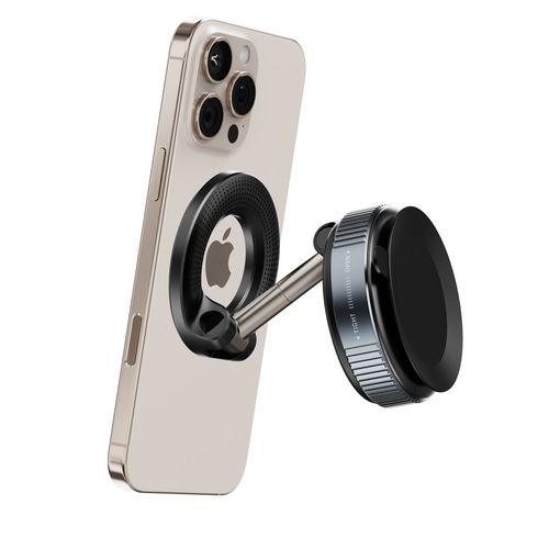 360 degree rotating vacuum suction mobile phone holder zinc alloy vacuum magnetic adsorption mobile phone holder fitness bike wall glass etc