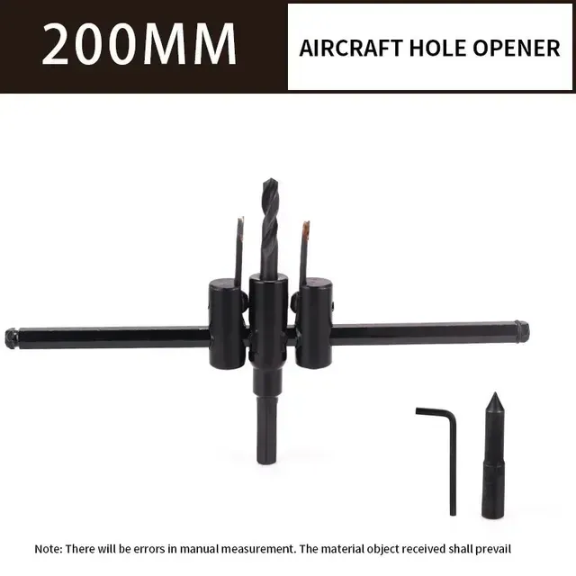 Adjustable Circle Hole Cutter Wood Drywall Drill Bit Saw Round Cutting Blade Aircraft Type DIY Tool