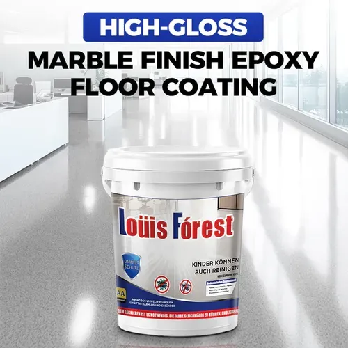 High-Gloss Marble Finish Epoxy Floor Coating 1kg per barrel