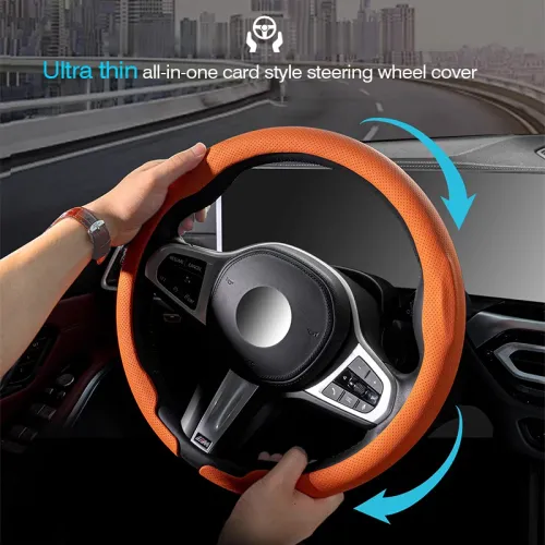 Car Steering Wheel Anti-slip Wheel Cover Carbon Fibre