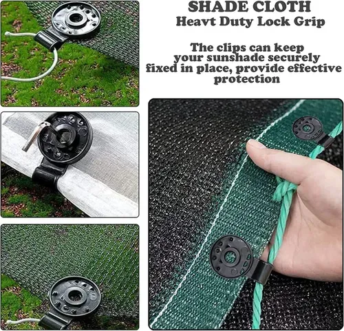 50 pcs Shade Cloth Heavy Duty Lock Grip