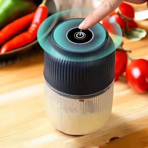 250ml Mini Wireless USB Rechargeable Electric Vegetable Chopper Garlic Crusher Food Chopper for Kitchen Gadgets for Garlic