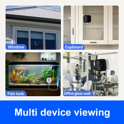 1080P WiFi Surveillance Cam with Night Vision & Motion Detection Mini Cube Camera Two-Way Audio for Indoor & Outdoor Monitoring