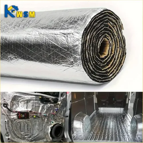 10pcs Multi Purpose Self-Adhesive Soundproofing Cotton And Aluminum Foil Car Cover Soundproofing And Noise Reduction