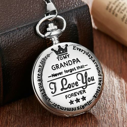 TO MY SON DAUGHTER DAD Quartz Pocket Chain Watch