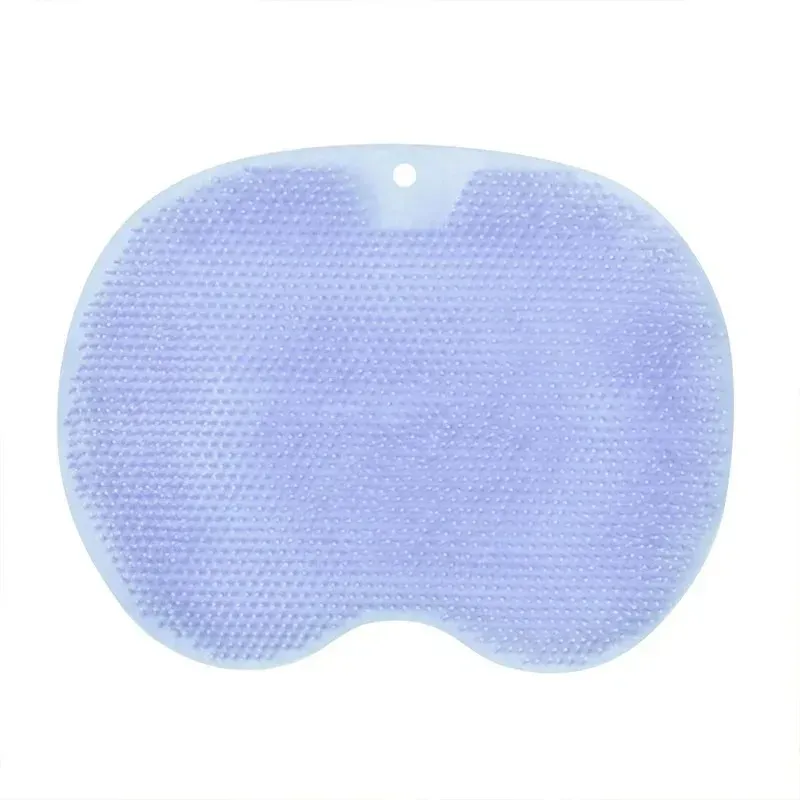 2PCS Back Massage Brush Exfoliating Shower Massage Scraper Bathroom Non-slip Bath Mat Silicone Foot Wash Body Cleaning Bathing Tool