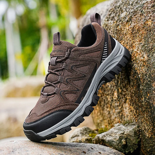 Men s Athletic Work Shoes Arch Support Wide Toe Box Breathable Lightweight Non Slip Built for Hiking Outdoor Use