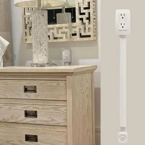 Electrical Outlet Extender Power Socket Sofa Bedside Table expander