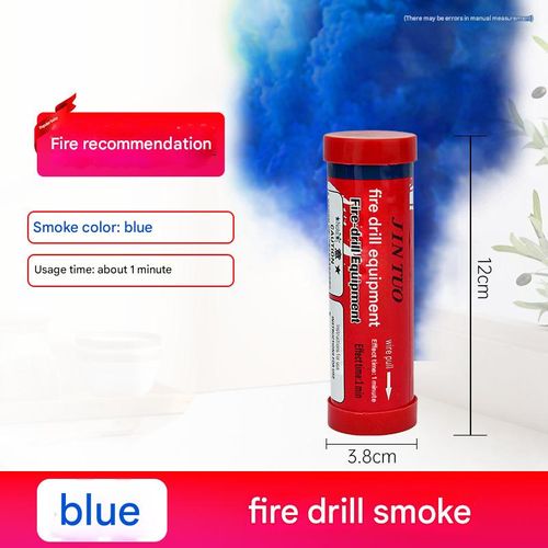 White, orange, black, red, yellow, red, stage fire drill, smoke tank drill, outdoor drill