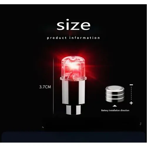4Pcs Tire Valve Cap Lights Durable Tire Lights For Car Air Valve Caps With Lights