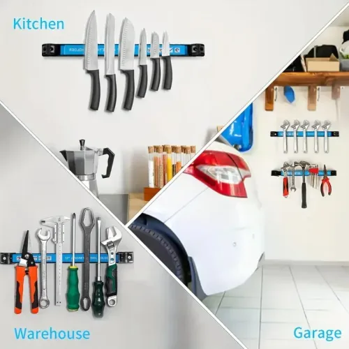 18 24inch Magnetic Tool Holder Heavy Duty Tool Bar Space Saving Metal Organizer Rack Tool for Workshop Garage Home