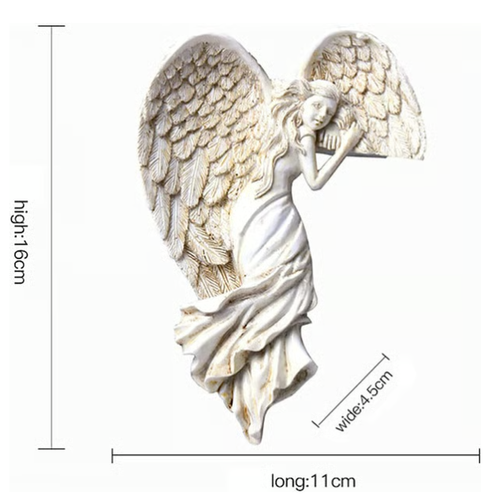 Door Frame Angel Wing Sculpture Retro Wall Decoration Frame Angel🔥