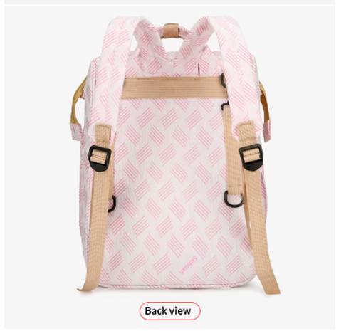 New Style Mommy Large Capacity Storage Backpack – Multifunctional, Solid Color, Portable Diaper Bag