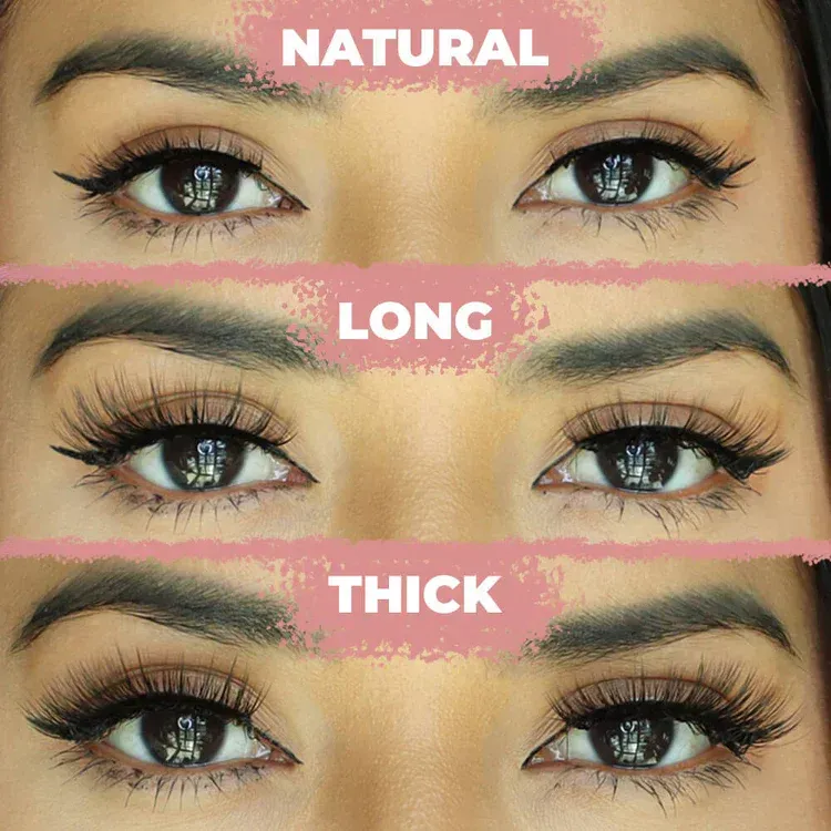 3 pairs of Snap-On Lashes